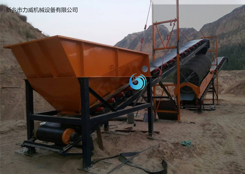 篩沙機(jī)滾筒篩使用現(xiàn)場