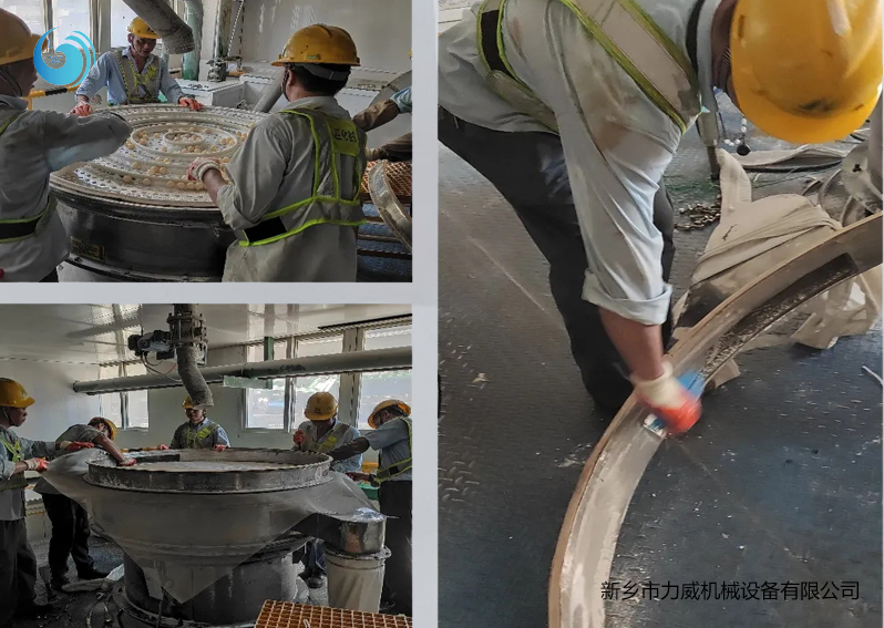 水泥除雜旋振篩使用現(xiàn)場